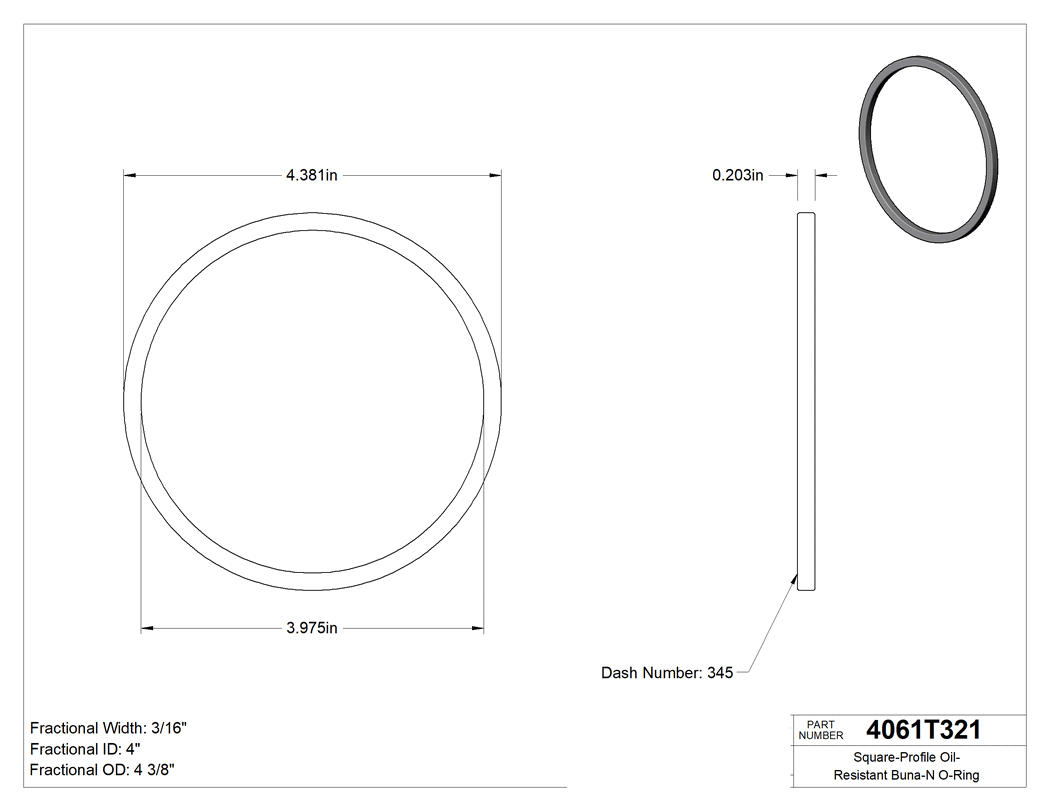Technical drawing - 4061T321